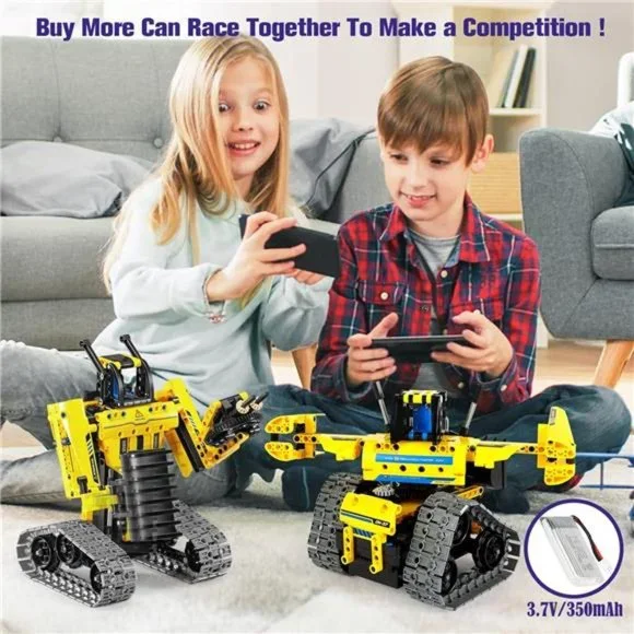 STEM Toy Building Sets for Kids Ages 8-12, 5-in-1 Remote & APP (430 Pcs)